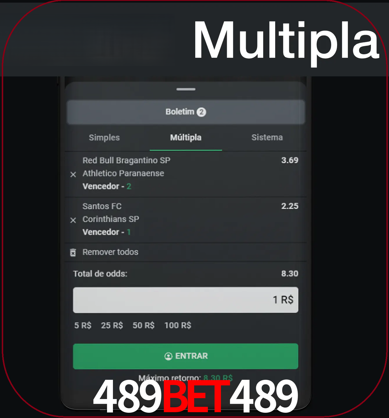 Faça apostas mais valiosas com mais de duas apostas.